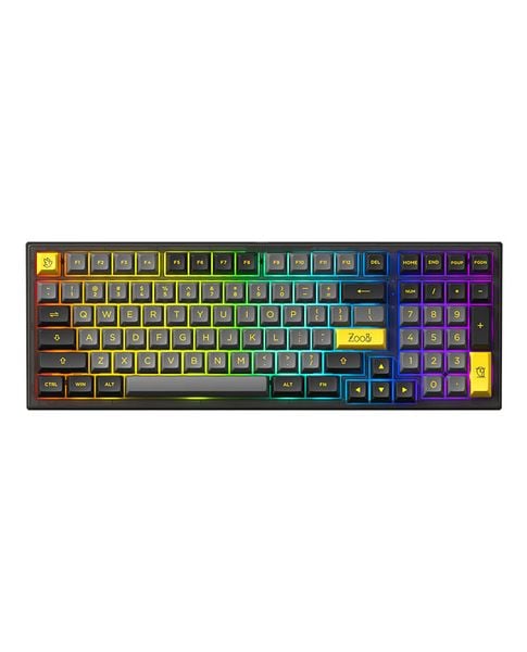 Bàn Phím Không Dây - AKKO PC98B Plus Black Gold / BT5.0 / 2.4Ghz / TypeC