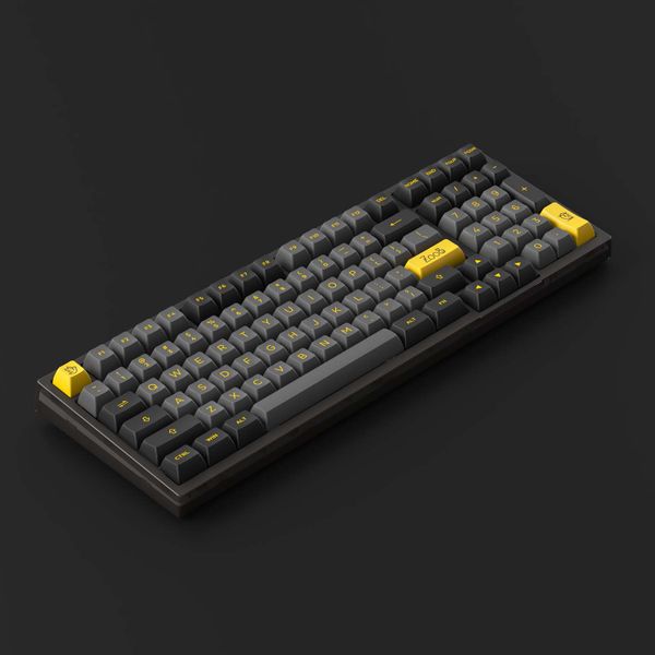 Bàn Phím Không Dây - AKKO PC98B Plus Black Gold / BT5.0 / 2.4Ghz / TypeC