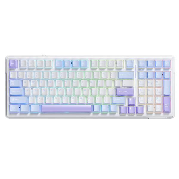 Nhân bản từ Bàn Phím Cơ Không Dây - AULA F99 White Purple/ 3 Mode