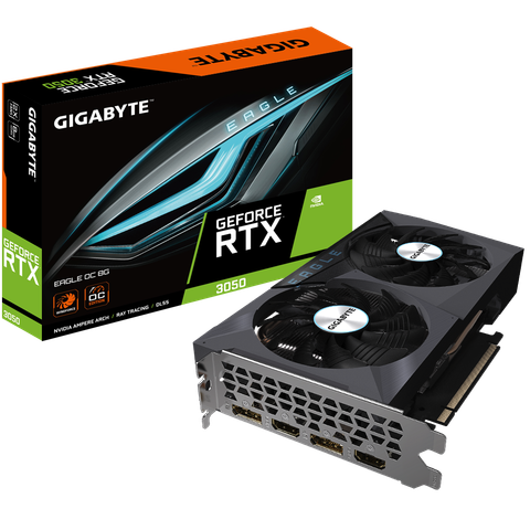 Card Màn Hình RTX™ Gigabyte 3050 EAGLE OC 8G