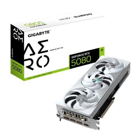 Card Màn Hình - Gigabyte GeForce RTX™ 5080 AERO OC SFF 16G