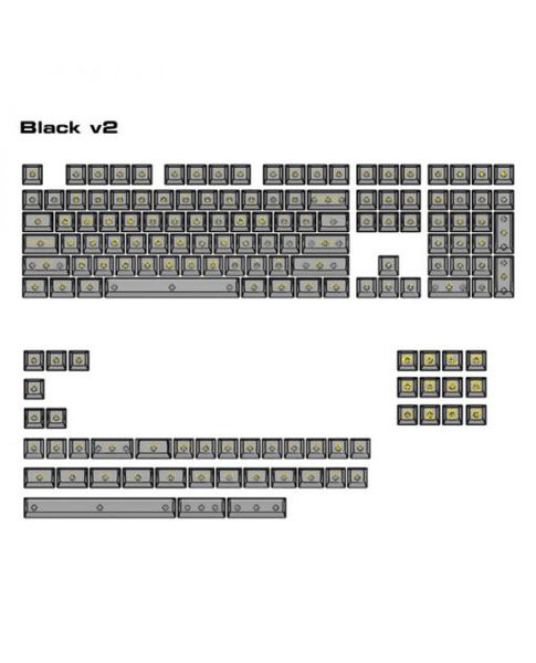 AKKO Clear Keycaps Set v2 – Black ( PC / ASA profile / 155 nút )