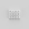 AKKO Clear Keycaps Set v2 – White ( PC / ASA profile / 155 nút )