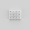 AKKO Clear Keycaps Set v2 – White ( PC / ASA profile / 155 nút )