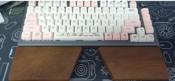 Kê Tay Bàn Phím - Gỗ Fullsize | TKL | Phím 60% | Kê Tay Cặp | Vân Gỗ Ngẫu Nhiên