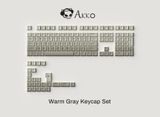 AKKO Keycap Set – Warm Gray (PBT Double-Shot / Cherry profile / 132 nút)