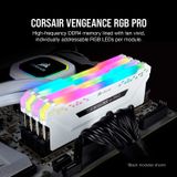 Ram Máy Tính - Corsair Vengeance RGB PRO 16GB (2x8) 3200Mhz - White