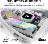 Ram Máy Tính - Corsair Vengeance RGB PRO 16GB (2x8) 3200Mhz - White