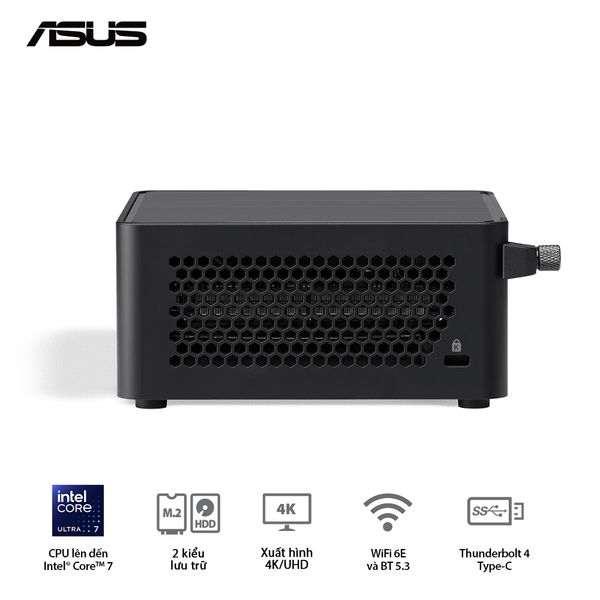Mini PC - ASUS NUC 14 Pro (Intel Ultra 5 125H up to 4.50 GHz | Intel Arc Graphics | DDR5 5600Mhz | NVMe PCIe4.0 | Wi-Fi+Bluetooth) RNUC14RVHU500001I