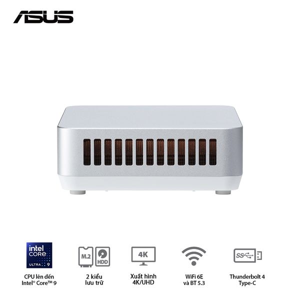 Mini PC - ASUS NUC 14 Pro Plus (Intel Ultra 7 155H up to 4.80 GHz | Intel Arc Graphics | DDR5 5600Mhz | NVMe PCIe4.0 | Wi-Fi+Bluetooth) RNUC14RVSU700001I