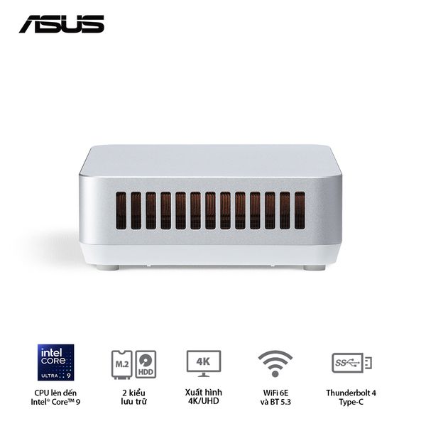Mini PC - ASUS NUC 14 Pro Plus (Intel Ultra 7 155H up to 4.80 GHz | Intel Arc Graphics | DDR5 5600Mhz | NVMe PCIe4.0 | Wi-Fi+Bluetooth) RNUC14RVSU700001I