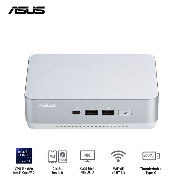 Mini PC - ASUS NUC 14 Pro Plus (Intel Ultra 7 155H up to 4.80 GHz | Intel Arc Graphics | DDR5 5600Mhz | NVMe PCIe4.0 | Wi-Fi+Bluetooth) RNUC14RVSU700001I