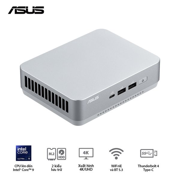 Mini PC - ASUS NUC 14 Pro Plus (Intel Ultra 7 155H up to 4.80 GHz | Intel Arc Graphics | DDR5 5600Mhz | NVMe PCIe4.0 | Wi-Fi+Bluetooth) RNUC14RVSU700001I