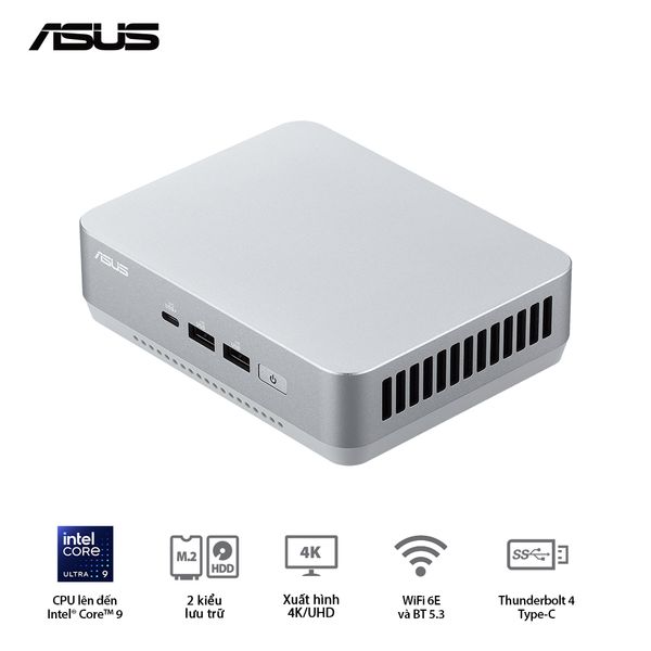 Mini PC - ASUS NUC 14 Pro Plus (Intel Ultra 7 155H up to 4.80 GHz | Intel Arc Graphics | DDR5 5600Mhz | NVMe PCIe4.0 | Wi-Fi+Bluetooth) RNUC14RVSU700001I