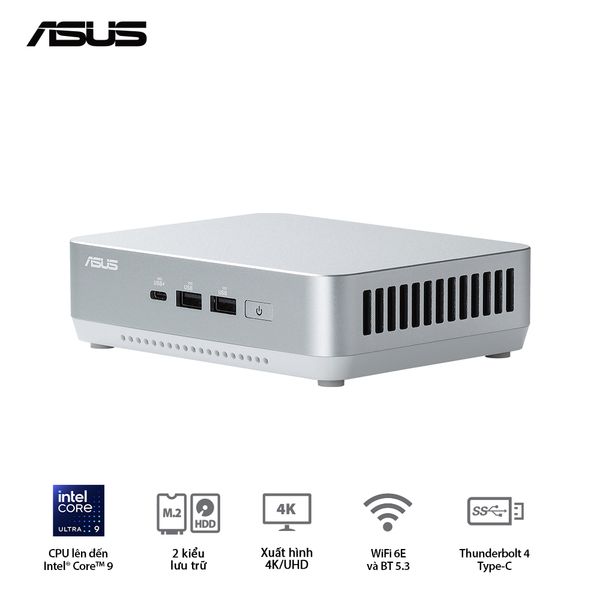 Mini PC - ASUS NUC 14 Pro Plus (Intel Ultra 7 155H up to 4.80 GHz | Intel Arc Graphics | DDR5 5600Mhz | NVMe PCIe4.0 | Wi-Fi+Bluetooth) RNUC14RVSU700001I