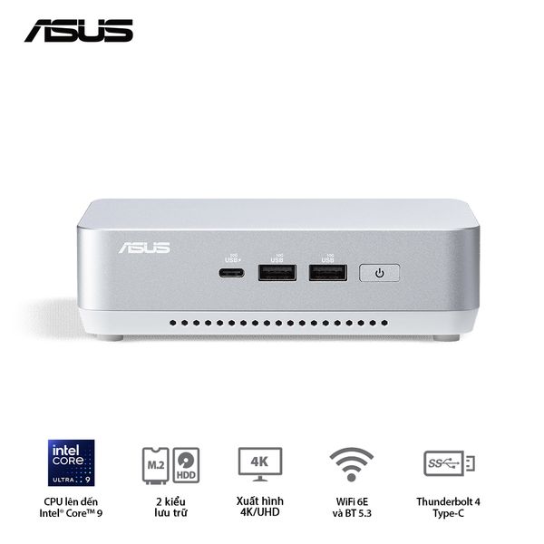 Mini PC - ASUS NUC 14 Pro Plus (Intel Ultra 7 155H up to 4.80 GHz | Intel Arc Graphics | DDR5 5600Mhz | NVMe PCIe4.0 | Wi-Fi+Bluetooth) RNUC14RVSU700001I