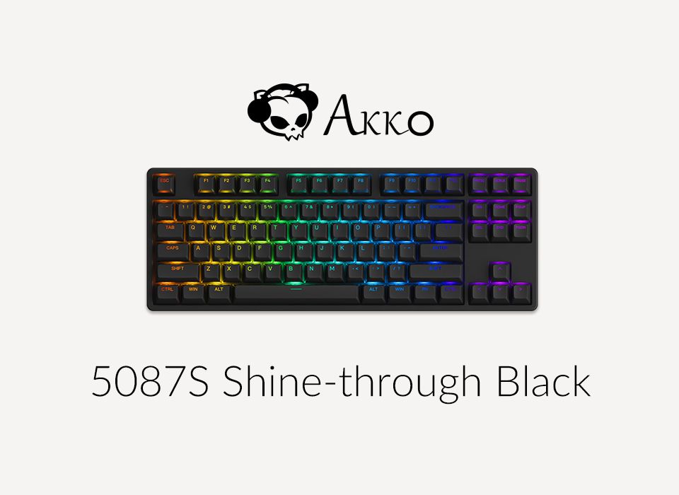 Bàn Phím Cơ Có Dây - AKKO 5087 RGB ASA | Black | Type C | Hotswap - Thế ...