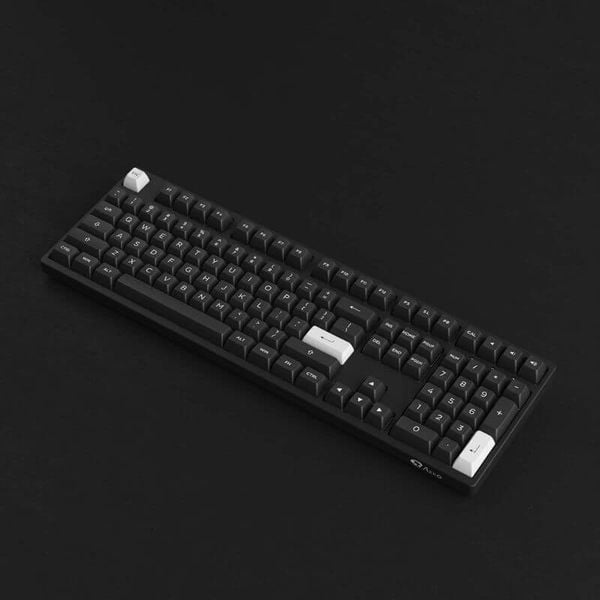 Bàn Phím Cơ Không Dây - AKKO 3108 RF White on Black / 2.4Ghz / Type C / AKKO Switch V3