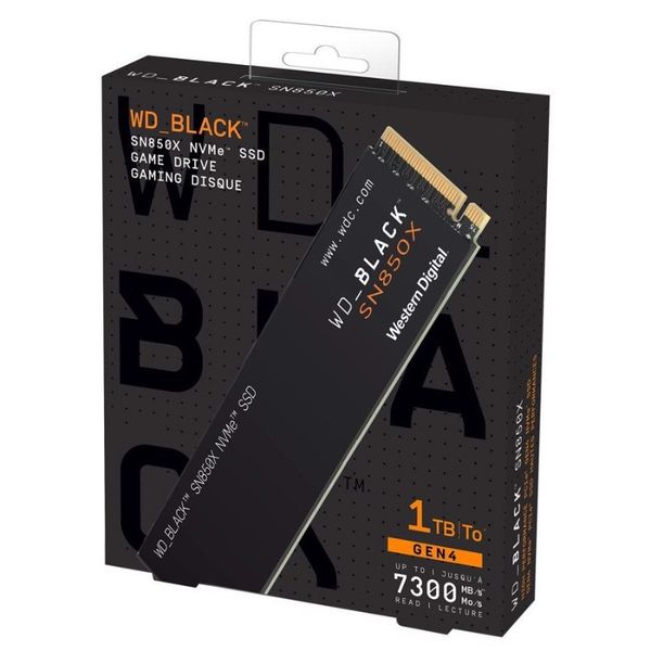 SSD Western Black - SN850X M.2 NVMe PCIe Gen 4 / 1TB / 2TB