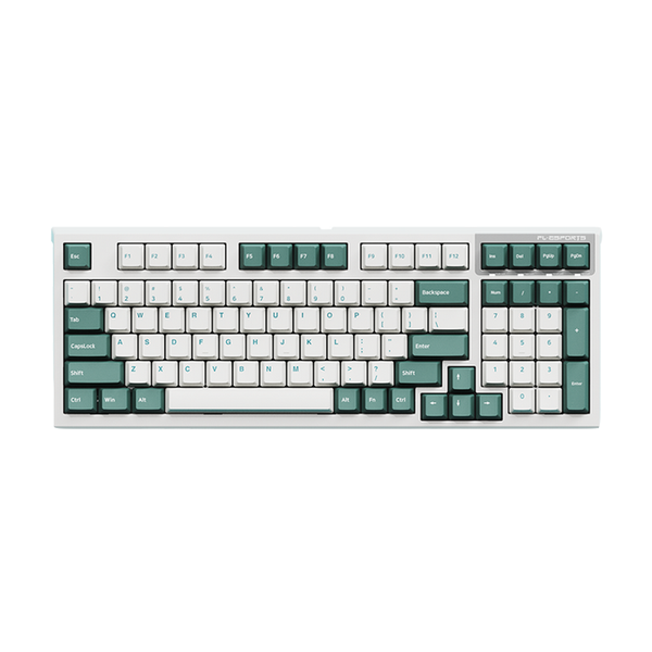 Bàn Phím Cơ Có Dây - FL-ESPORT FL980CP Aqua Green| Kailh Box Rosa