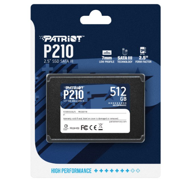 SSD Patriot P210 Sata 3 | 512GB | 1TB | 2TB