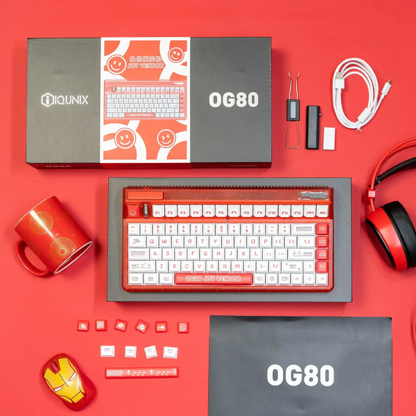 Bàn Phím Cơ Không Dây - IQUNIX OG80 Joy Vendor ( 3 Mode, 2.4Ghz, Bluetooth, USB-C )