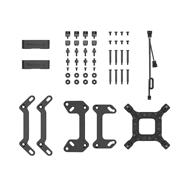 Tản Nhiệt Nước AIO- DeepCool LT720 Black | LED RGB - Rad 360- 3100 RPM - Block vô cực - Hàng Chính Hãng