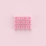 AKKO Keycap Set – Pink (PC / ASA-Clear profile / 155 nút )