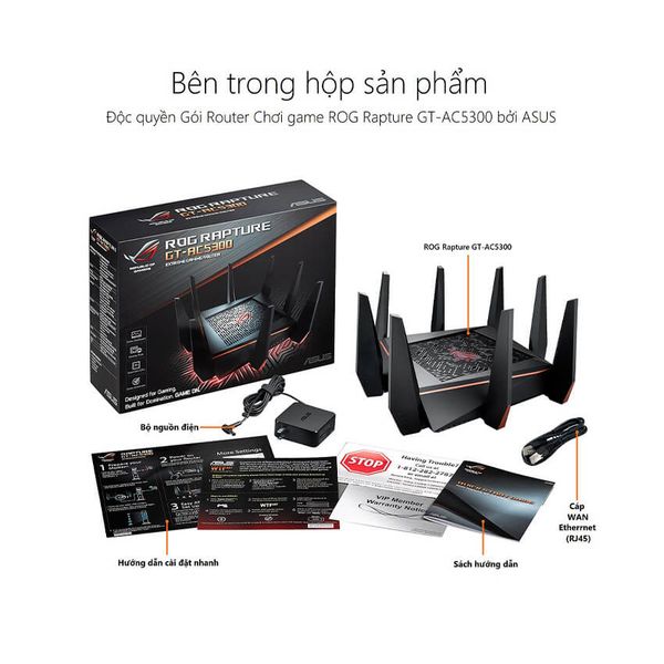 Router - Bộ Định Tuyến ASUS ROG Rapture GT-AC5300