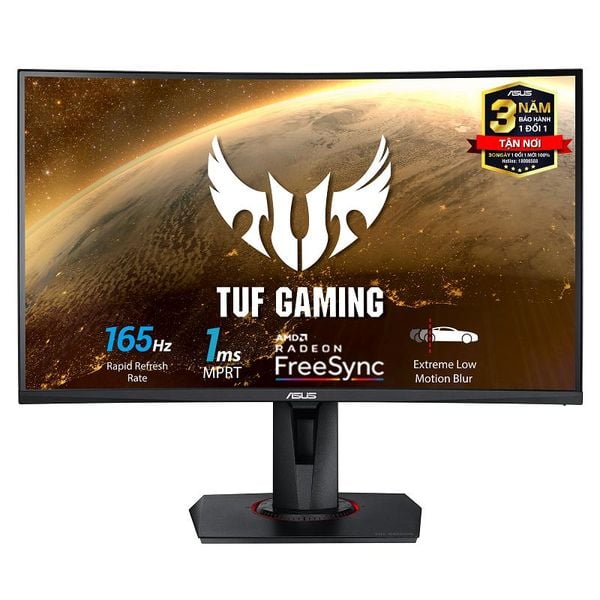 Màn hình cong ASUS TUF GAMING VG27VQ (27inch/1080p/VA/165Hz) FreeSync chuyên game