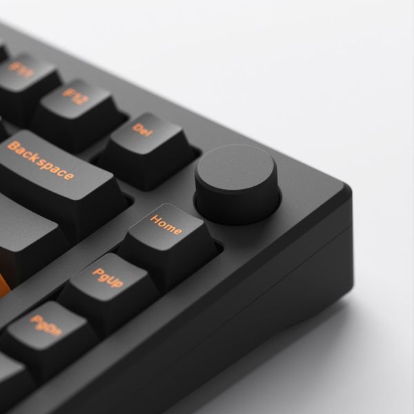 Bàn Phím Có Dây -  AKKO MOD007 PC Orange on Black (Hotswap / Gasket Mount / Clacky / Mạch Xuôi) - Switch Akko Piano