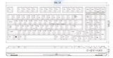 Bàn Phím Cơ Cao Cấp - Leopold FC980C White Grey | TOPRE SWITCH