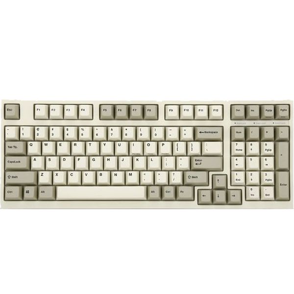 Bàn Phím Cơ Có Dây - Leopold FC980MPD White Grey