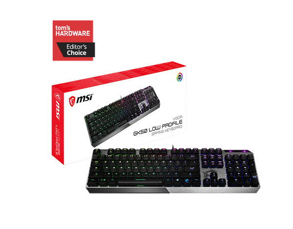 Bàn Phím Cơ Có Dây - MSI Gaming Vigor GK50 Low Profile