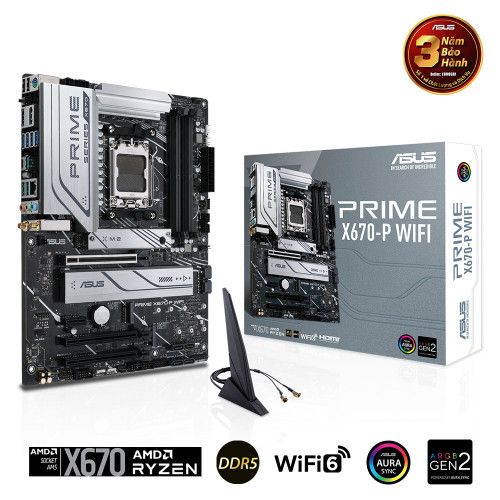 Bo Mạch Chủ - Mainboard ASUS PRIME X670-P WIFI - DDR5