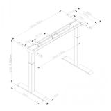 Chân Bàn Nâng Hạ - Flexispot ET123 - White