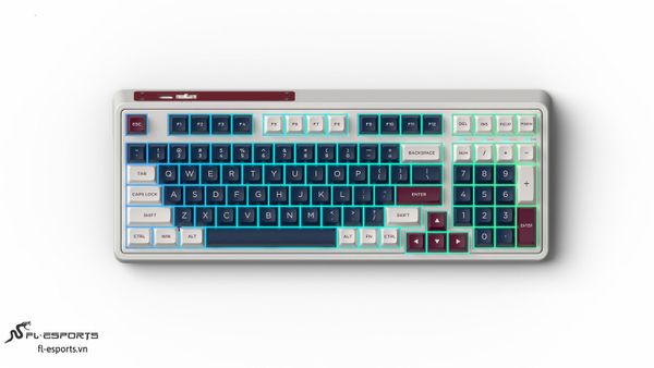 Bàn Phím Cơ Không Dây - FL-ESPORT CMK98 SAM Metal Heart 3 Mode / 2.4Ghz / BT / Type C