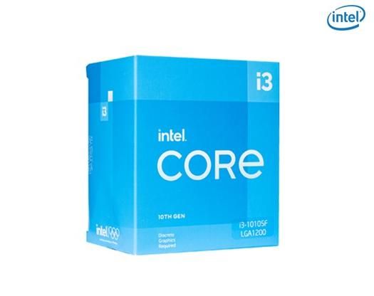 CPU Intel Core i3 10105F (3.7GHz turbo 4.4Ghz | 4 Nhân 8 Luồng | 6MB Cache | 65W)