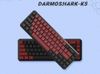 Bàn Phím Cơ Không Dây - Darmoshark K5 | Black Red| Wired| 2.4Ghz Wireless