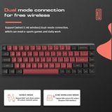 Bàn Phím Cơ Không Dây - Darmoshark K5 | Black Red| Wired| 2.4Ghz Wireless