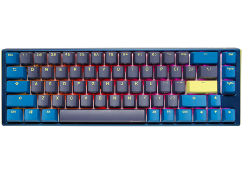 Bàn Phím Cơ Có Dây - Ducky One 3 DayBreak - SF | Silver - Red - Clear