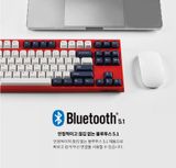 Bàn Phím Cơ Không Dây - Leopold FC750RBT PD White Blue Star | BT5.1| USB-C | Brown, Red Switch, Silent Red Switch