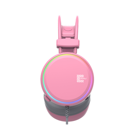 Tai Nghe Chơi Game Có Dây -  ZIDLI FCore FH11U - RGB - 7.1 - Pink