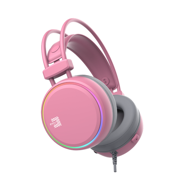 Tai Nghe Chơi Game Có Dây -  ZIDLI FCore FH11U - RGB - 7.1 - Pink