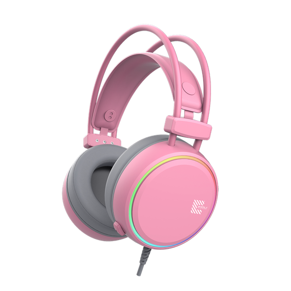 Tai Nghe Chơi Game Có Dây -  ZIDLI FCore FH11U - RGB - 7.1 - Pink
