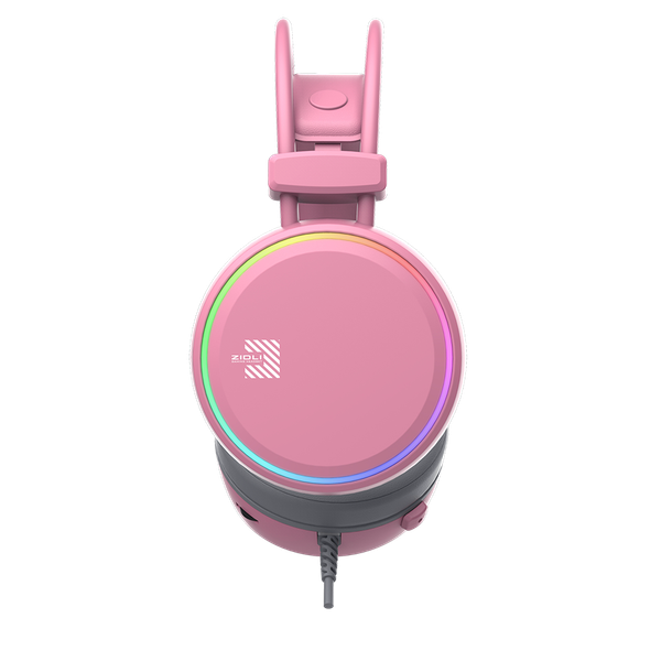 Tai Nghe Chơi Game Có Dây -  ZIDLI FCore FH11U - RGB - 7.1 - Pink