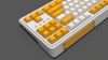 Bàn Phím Cơ Không Dây FL-Esport CMK87 Yellow And White 3 Mode ( Switch Kailh Box: Red / Brown)
