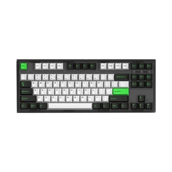 Bàn Phím Cơ Có Dây - FL-ESPORT GP87CP White Green | Kailh Box White | Gateron Pro Yellow / White