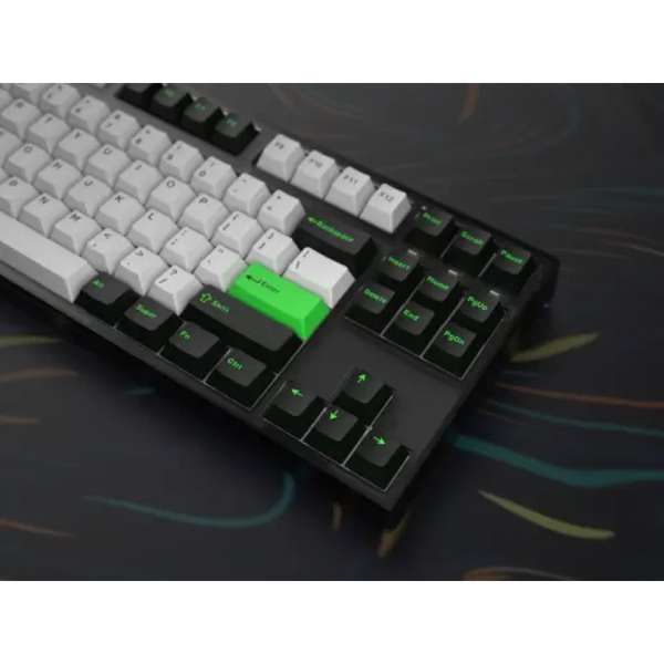 Bàn Phím Cơ Có Dây - FL-ESPORT GP87CP White Green | Kailh Box White | Gateron Pro Yellow / White