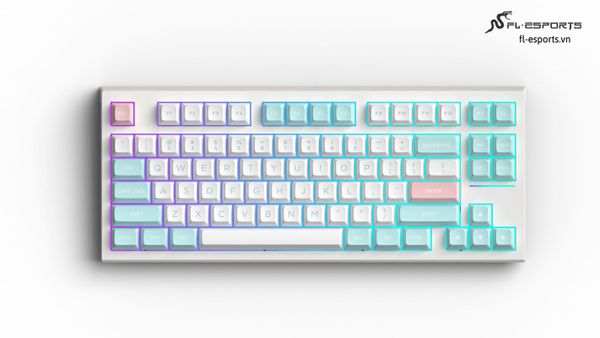 Bàn Phím Cơ Không Dây - FL-ESPORT FL750 SAM Marshmallow | USB-C | 2.4Ghz | Bluetooth 5.0